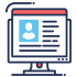 Professional review step icon